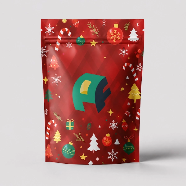 Christmas Mylar Bags